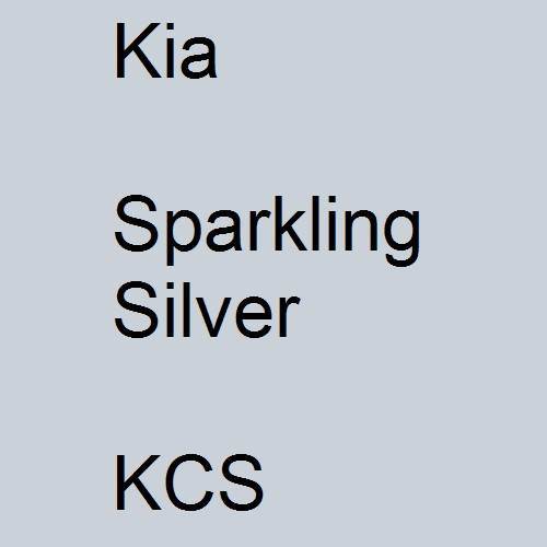 Kia, Sparkling Silver, KCS.